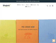 Tablet Screenshot of dingbats-notebooks.com